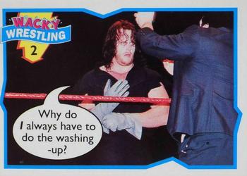 1993 Topps Wacky Wrestling #2 The Undertaker Front