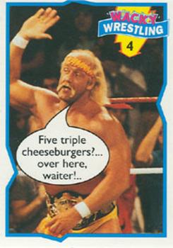 1993 Topps Wacky Wrestling #4 Hulk Hogan Front