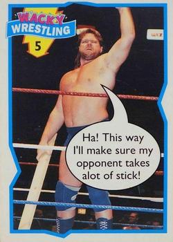 1993 Topps Wacky Wrestling #5 Hacksaw Jim Duggan Front