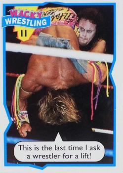 1993 Topps Wacky Wrestling #11 The Ultimate Warrior / The Undertaker Front