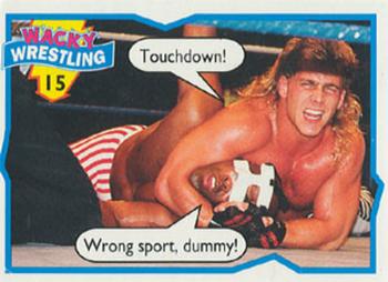 1993 Topps Wacky Wrestling #15 Shawn Michaels / Virgil Front
