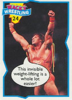 1993 Topps Wacky Wrestling #24 The Ultimate Warrior Front