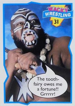 1993 Topps Wacky Wrestling #31 Kamala Front