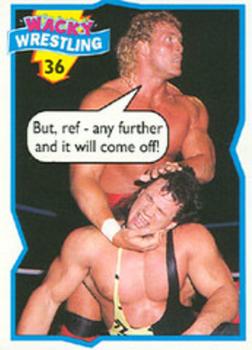 1993 Topps Wacky Wrestling #36 Sid Vicious / Scott Steiner Front