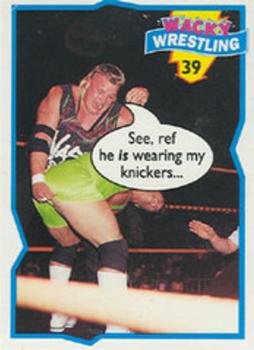 1993 Topps Wacky Wrestling #39 Brian Knobbs / Scott Steiner Front