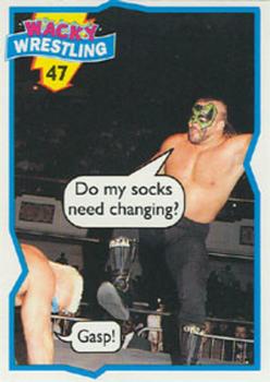 1993 Topps Wacky Wrestling #47 Road Warrior Animal Front