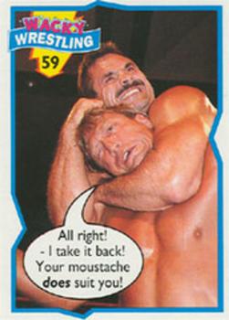 1993 Topps Wacky Wrestling #59 Ravishing Rick Rude / Paul Orndorff Front
