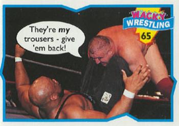 1993 Topps Wacky Wrestling #65 Tony Atlas / Nikolai Volkoff Front