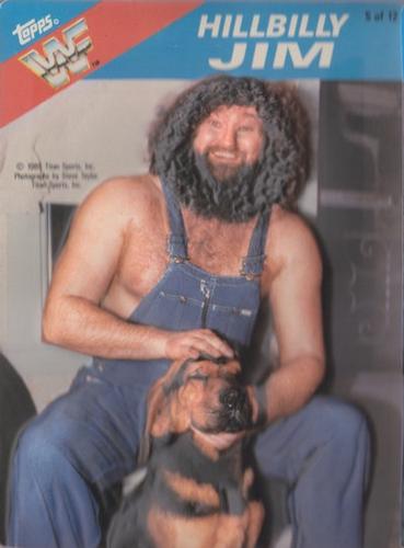 1985 Topps WWF 3-D #5 Hillbilly Jim Front