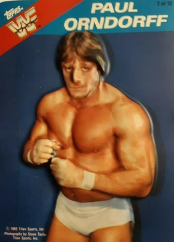 1985 Topps WWF 3-D #7 Paul Orndorff Front