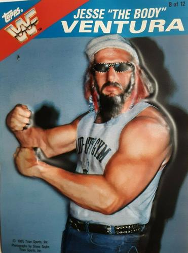 1985 Topps WWF 3-D #8 Jesse The Body Ventura Front