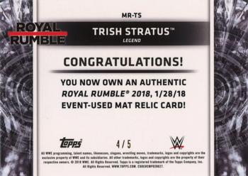 2018 Topps WWE Women's Division - Mat Relics Black #MR-TS Trish Stratus Back