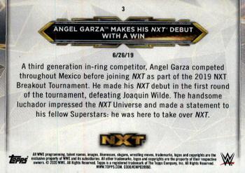 2020 Topps WWE NXT #3 Angel Garza Back
