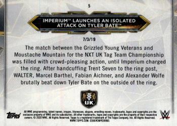 2020 Topps WWE NXT #5 Imperium / Tyler Bate Back