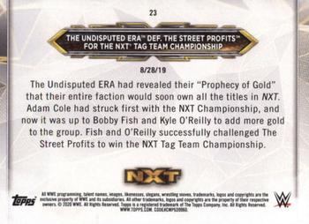 2020 Topps WWE NXT #23 The Undisputed ERA / The Street Profits Back