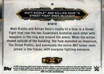 2020 Topps WWE NXT #30 Matt Riddle / Killian Dain Back