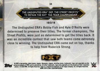 2020 Topps WWE NXT #34 The Undisputed ERA / The Street Profits Back