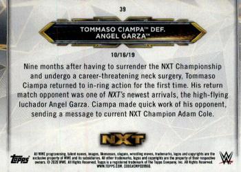 2020 Topps WWE NXT #39 Tommaso Ciampa / Angel Garza Back