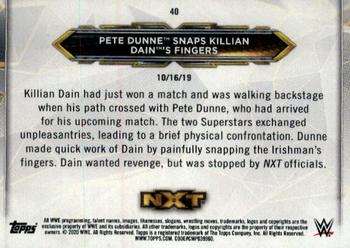 2020 Topps WWE NXT #40 Pete Dunne / Killian Dain Back