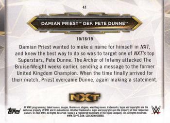 2020 Topps WWE NXT #41 Damian Priest / Pete Dunne Back