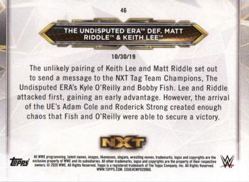 2020 Topps WWE NXT #46 The Undisputed ERA / Matt Riddle / Keith Lee Back