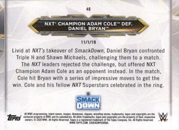 2020 Topps WWE NXT #48 Adam Cole / Daniel Bryan Back