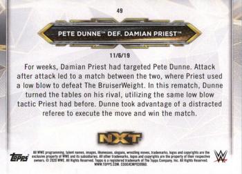 2020 Topps WWE NXT #49 Pete Dunne / Damian Priest Back
