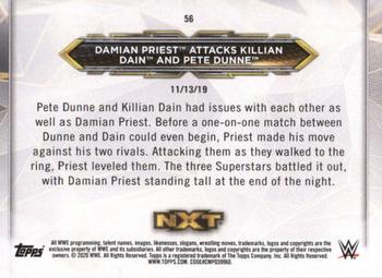 2020 Topps WWE NXT #56 Damian Priest / Killian Dain / Pete Dunne Back