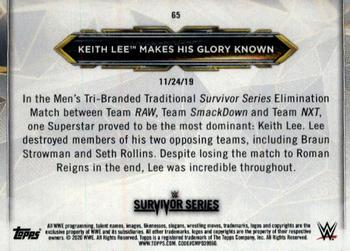 2020 Topps WWE NXT #65 Keith Lee Back
