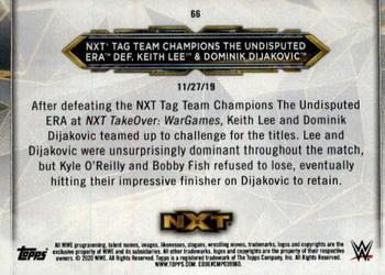 2020 Topps WWE NXT #66 The Undisputed ERA / Keith Lee / Dominik Dijakovic Back