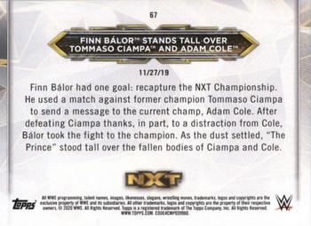 2020 Topps WWE NXT #67 Finn Bálor / Tommaso Ciampa / Adam Cole Back