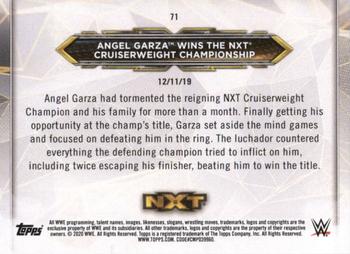 2020 Topps WWE NXT #71 Angel Garza Back
