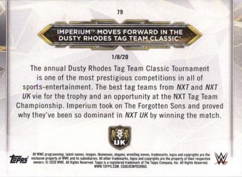2020 Topps WWE NXT #79 Imperium Back