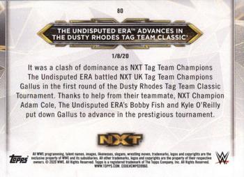 2020 Topps WWE NXT #80 The Undisputed ERA Back