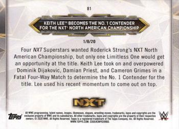 2020 Topps WWE NXT #81 Keith Lee Back