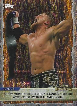 2020 Topps Road to WrestleMania - Foilboard #3 Buddy Murphy Def. Cedric Alexander for the WWE Cruiserweight Championship Front