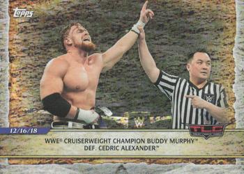 2020 Topps Road to WrestleMania - Foilboard #5 WWE Cruiserweight Champion Buddy Murphy Def. Cedric Alexander Front
