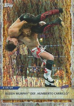 2020 Topps Road to WrestleMania - Foilboard #7 Buddy Murphy Def. Humberto Carrillo Front
