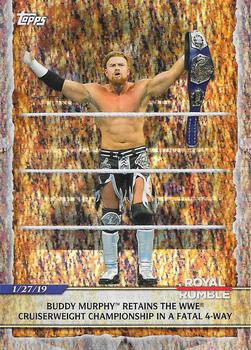2020 Topps Road to WrestleMania - Foilboard #8 Buddy Murphy Retains the WWE Cruiserweight Championship in a Fatal 4-Way Front