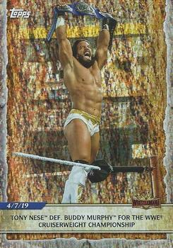 2020 Topps Road to WrestleMania - Foilboard #14 Tony Nese Def. Buddy Murphy for the WWE Cruiserweight Championship Front