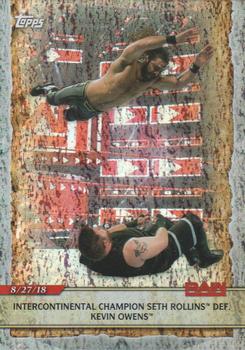 2020 Topps Road to WrestleMania - Foilboard #16 Intercontinental Champion Seth Rollins Def. Kevin Owens Front