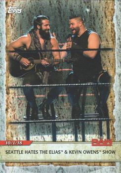 2020 Topps Road to WrestleMania - Foilboard #20 Seattle Hates The Elias & Kevin Owens Show Front