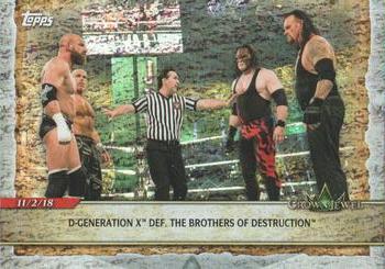 2020 Topps Road to WrestleMania - Foilboard #25 D-Generation X Def. The Brothers of Destruction Front