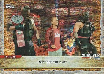 2020 Topps Road to WrestleMania - Foilboard #31 AOP Def. The Bar Front