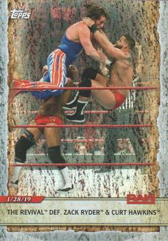 2020 Topps Road to WrestleMania - Foilboard #38 The Revival Def. Zack Ryder & Curt Hawkins Front