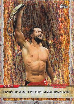 2020 Topps Road to WrestleMania - Foilboard #42 Finn Balor Wins the Intercontinental Championship Front
