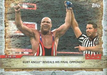 2020 Topps Road to WrestleMania - Foilboard #49 Kurt Angle Reveals His Final Opponent Front