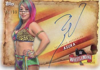 2020 Topps Road to WrestleMania - Autographs #A-AS Asuka Front
