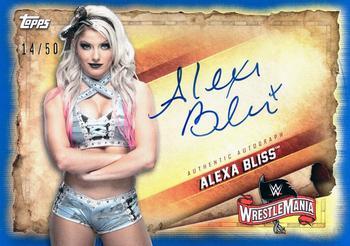 2020 Topps Road to WrestleMania - Autographs Blue #A-AB Alexa Bliss Front