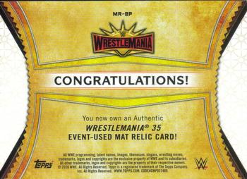 2020 Topps Road to WrestleMania - Superstar Mat Relics Bronze #MR-BP Beth Phoenix Back